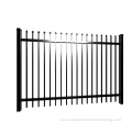 Ornamental welded iron tubular steel picket fence